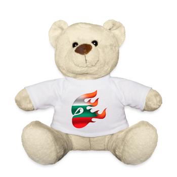 Drapeau de la Bulgarie - Bulgarie - Ninja - Nounours - blanc - Devant