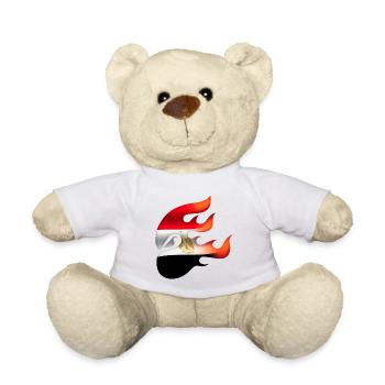 Drapeau de l’Égypte - Égypte - Ninja - Nounours - blanc - Devant