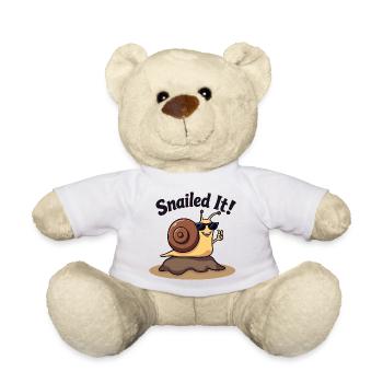Snailed it! Gewinne wie die Schnecke! - Teddy - Weiß - Vorne