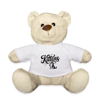 Chatons - Cute Pet Cat Design - Nounours - blanc - Devant