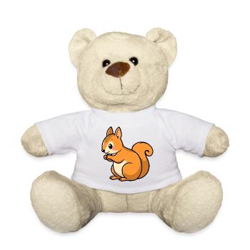 Squirrel - Teddy Bear - white - Front