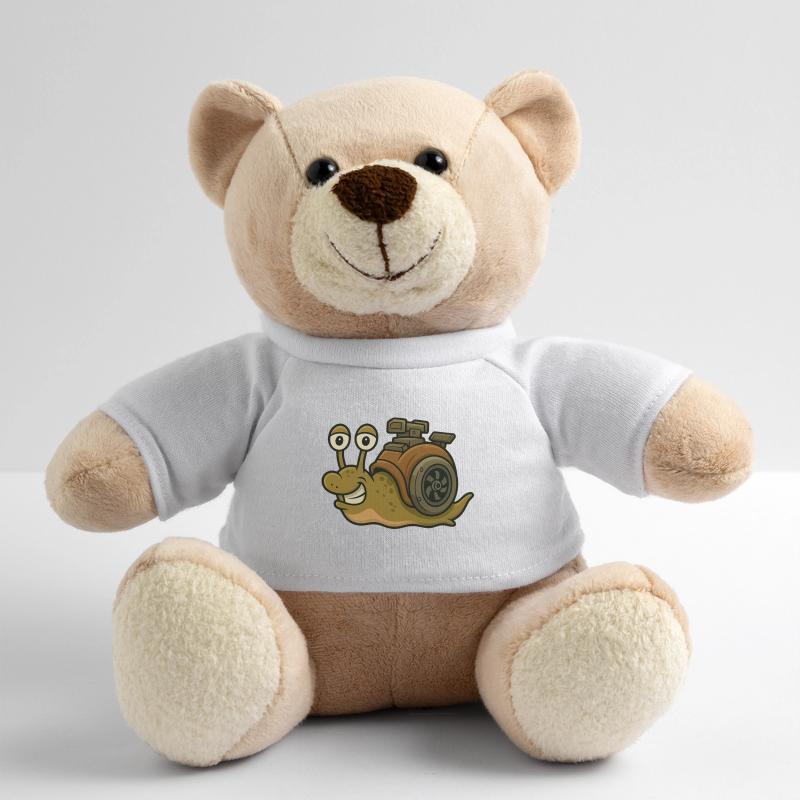 Angst vor der Langsamkeit - Schnecken Design Teddy