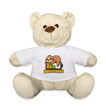 Niedlicher Faultier Energiesparlogo - Teddy - Weiß - Vorne