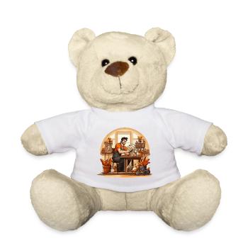 Clay Creations: Bildhauerei & Töpferatelier - Teddy - Weiß - Vorne