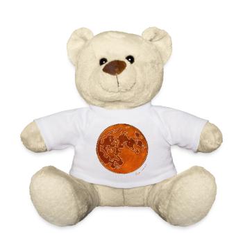 THE ORANGE MOON - Teddy Bear - white - Front