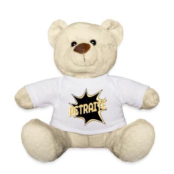 CADEAUX DE RETRAITE 2026 - ADIEU RETRAITÉ - Nounours - blanc - Devant