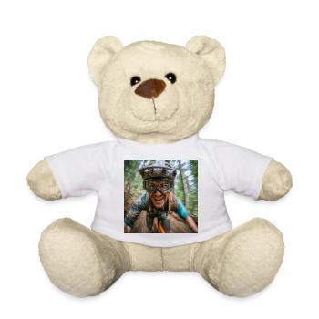 Matsch im Gesicht – Glück im Herz - Teddy - Weiß - Vorne