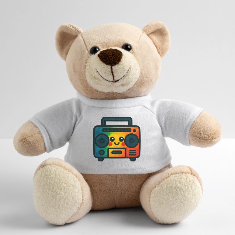 WPAP Polygon Kawaii Style Toy Cassette Deck Teddy Bear