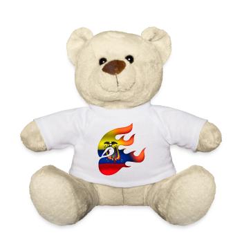Drapeau de l’Équateur - Équateur - Ninja - Nounours - blanc - Devant