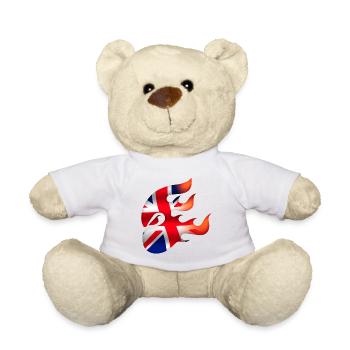 Flag of the United Kingdom - United Kingdom - Ninja - Teddy Bear - white - Front