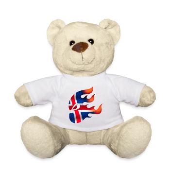 Drapeau de l’Islande - Islande - Ninja - Nounours - blanc - Devant