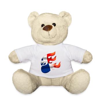 Drapeau du Panama - Panama - Ninja - Nounours - blanc - Devant