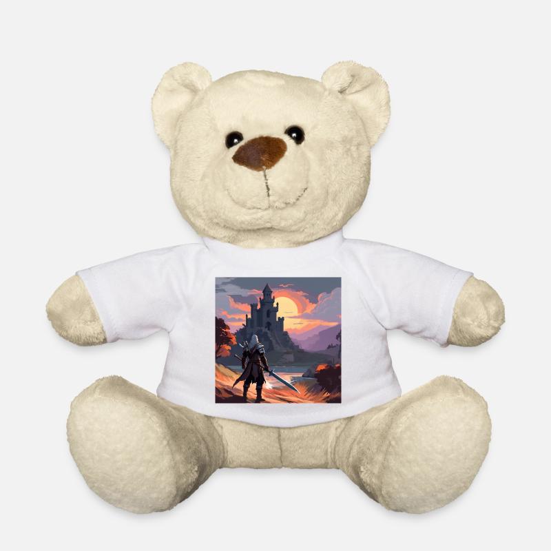 Der Hexer vor der Bastion bei Sonnenuntergang - Teddy - Weiß