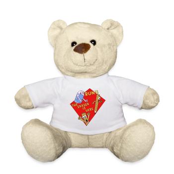 Run The Eraser Is Here Funny School - Teddy Bear - white - Front
