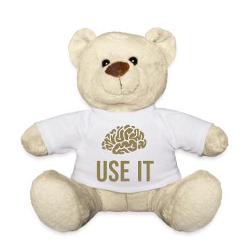 Dictons amusants pour les smartasses et les high-flyers - Nounours - blanc - Devant