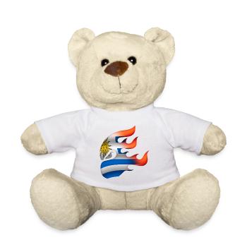 Drapeau de l’Uruguay - Uruguay - Ninja - Nounours - blanc - Devant
