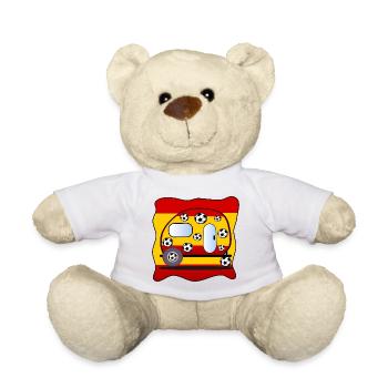 Fußball Camping Spanien - Teddy - Weiß - Vorne