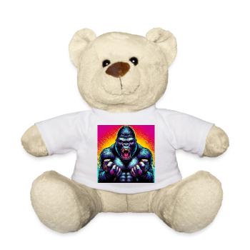 gorilla - Teddy Bear - white - Front