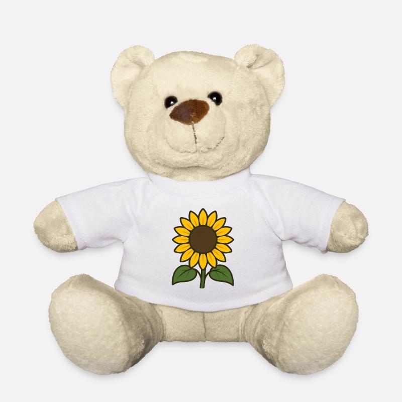 Sonnenblume - Teddy - Weiß