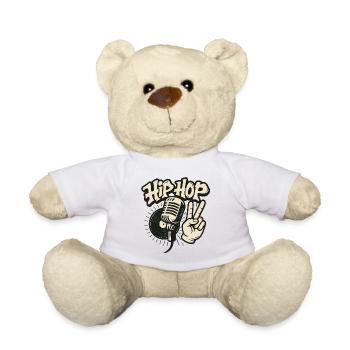 Hip Hop Mikrofon Premium Design - Teddy - Weiß - Vorne