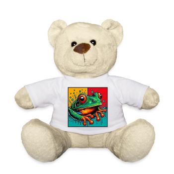 frog - Teddy Bear - white - Front