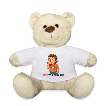 Kiss Me to recharge Me - Nounours - blanc - Devant