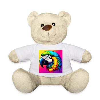 Papagei - Teddy - Weiß - Vorne