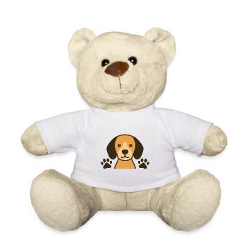 Chien aux pattes - Nounours - blanc - Devant