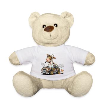 Llama Racer avec équipement Steampunk - Nounours - blanc - Devant