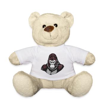 Ape - Teddy Bear - white - Front