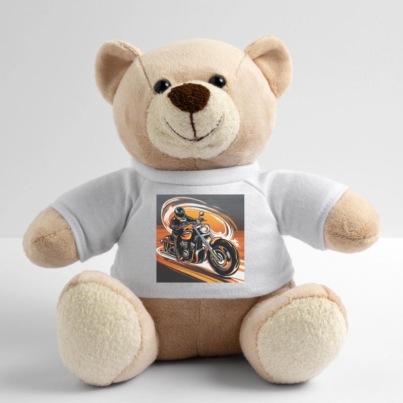Motorradfahrer im Dynamik - Stil - Biker Kunstdesi Teddy
