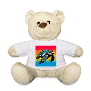 turtle - Teddy Bear - white - Front