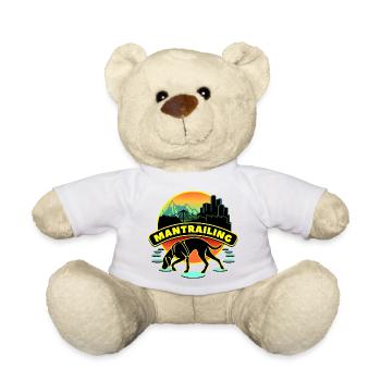 Mantrailing Retro - Teddy Bear - white - Front