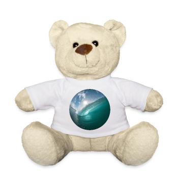 Wellenbrecher Strandmuster - Teddy - Weiß - Vorne
