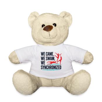 Wir kamen, wir schwammen, wir synchronschwimmen Design - Teddy - Weiß - Vorne