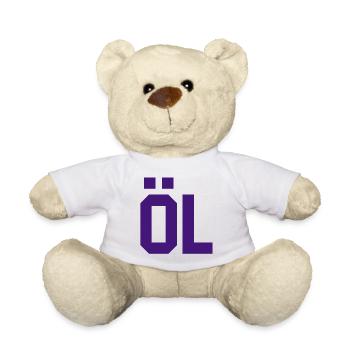 Conception de motifs géométriques abstraits - Nounours - blanc - Devant