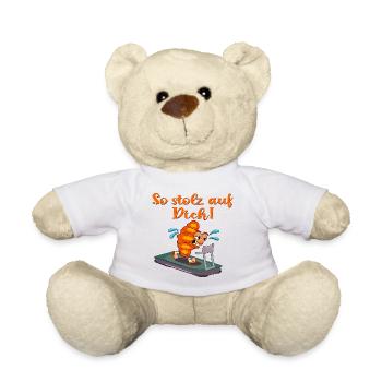 STOLZ AUF DICH LAUFEN CARDIO LAUFBAND - Teddy - Weiß - Vorne