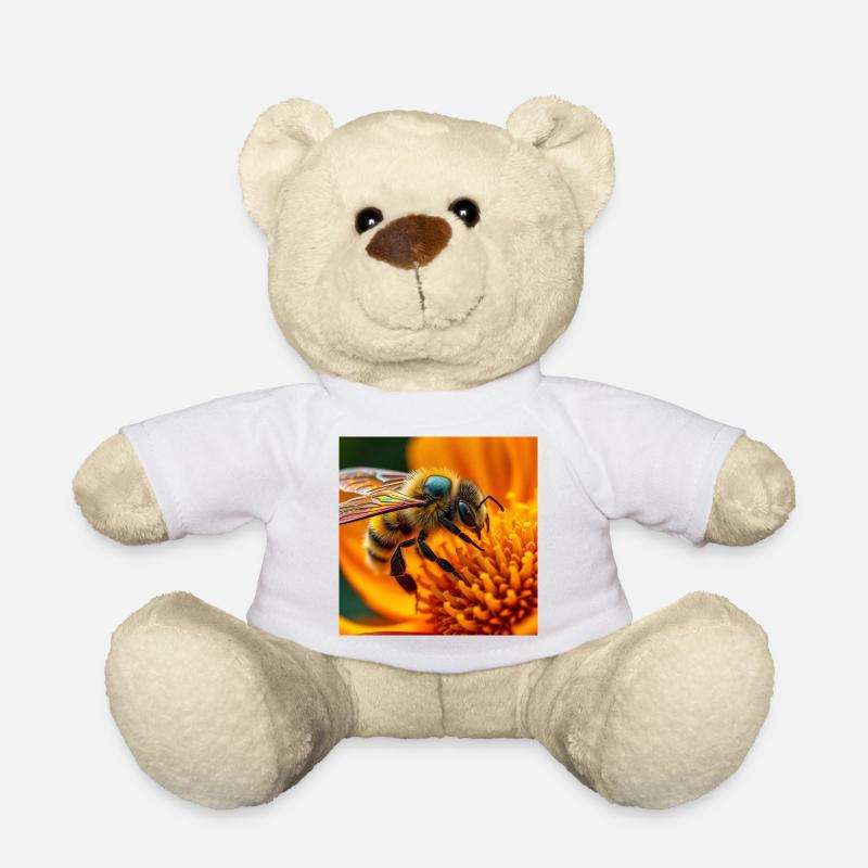 abeille - Nounours - blanc