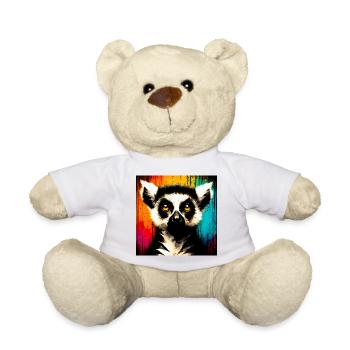 Lemur - Teddy Bear - white - Front