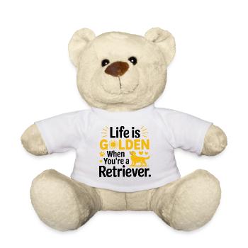 Lustiges Golden Retriever-Leben ist golden - Teddy - Weiß - Vorne