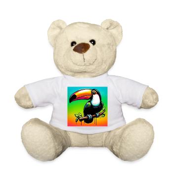 toucan - Teddy Bear - white - Front