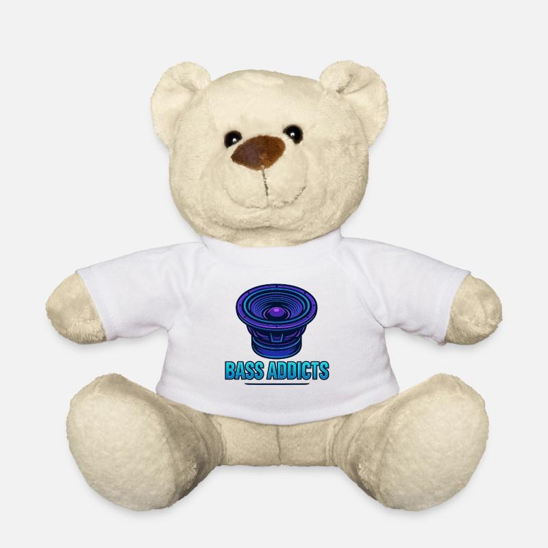 Bass Addicts Neon-Subwoofer-Design - Teddy - Weiß
