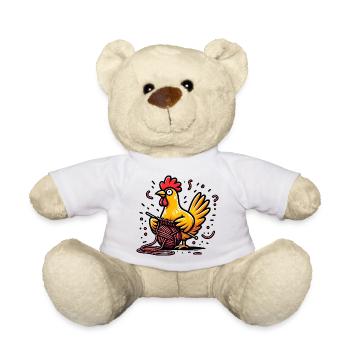 Gloussement et pourpre - Nounours - blanc - Devant