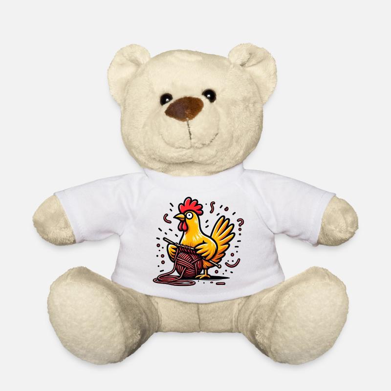 Glucken und Plinken - Teddy - Weiß