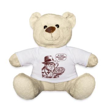 Is That Gluten Free? Funny Detective - Teddy Bear - white - Front