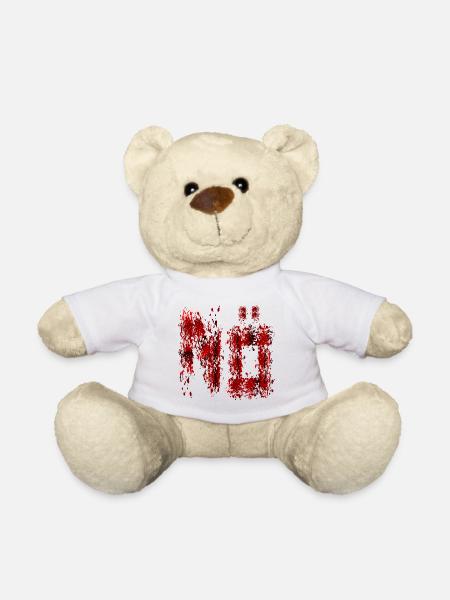 HALLOWEEN BLUTFLECKEN BLUT NEIN - Teddy - Weiß