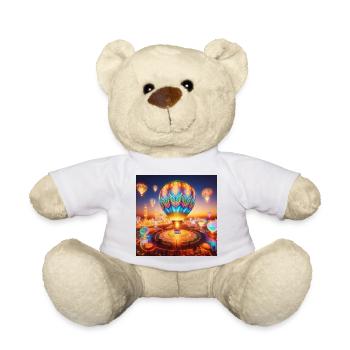 Montgolfière Luminescente Éthérée - Nounours - blanc - Devant