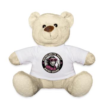 JGA - Bachelorette Affe Brautteam Design - Teddy - Weiß - Vorne