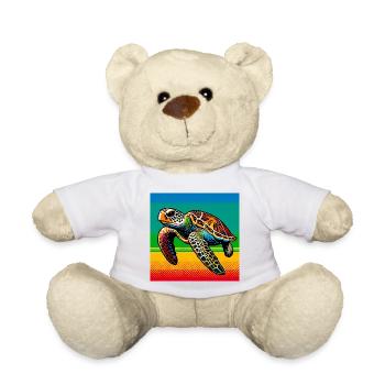 turtle - Teddy Bear - white - Front