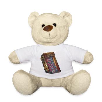 Cryptic Message In A Bottle - Teddy Bear - white - Front